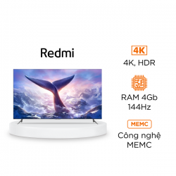 Tivi Xiaomi Redmi Max 100 inch – Độ phân giải 4K, Bộ nhớ 4+64GB, Tần sô 144Hz