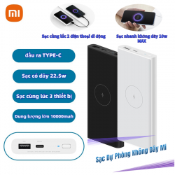 Pin sạc dự phòng không dây XIAOMI 10000MAH 10W