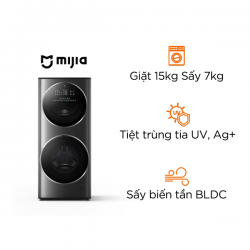 Máy Giặt Sấy Xiaomi Mijia 2 Tầng MJ206 Giặt 15Kg Sấy 7Kg – Ion bạc khử trùng, sấy biến tần BLDC