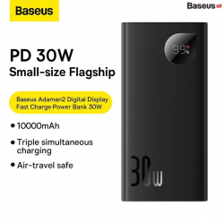 Pin Sạc Dự Phòng Sạc Nhanh Baseus Adaman2 Digital Display Fast Charge Power Bank 10000mAh 30W (Adaman Gen2, PD/ QC/ SCP/ FCP/ AFC Multi Quick Charge Support)