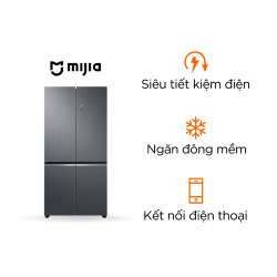 Tủ lạnh 4 cánh Xiaomi Mijia 550L – làm lạnh 3 chiều, có ngăn đông mềm, tiết kiệm điện