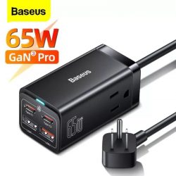 Baseus củ sạc Gan 3 Pro 4 cổng 2C+ 2U kèm dây 65W