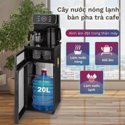 Cây nước nóng lạnh bình âm kết hợp bàn pha trà, cafe Fujihome TBD22