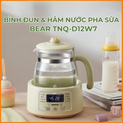 Bình đun và hâm nước pha sữa Bear TNQ-D12W7