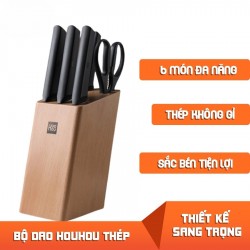 Bộ dao cao cấp Houhou 6 món Thép Không Gỉ