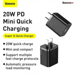 Củ sạc nhanh, nhỏ gọn Baseus Super Si Quick Charger 20W 