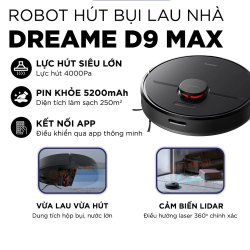 Robot hút bụi lau nhà Xiaomi Dreame D9 Max