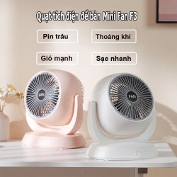 Quạt tích điện cầm tay mini Design Product Best Circulating Fan F3