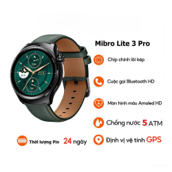 Đồng hồ thông minh Mibro Lite 3 Pro - Định vị GPS - Cuộc gọi Bluetooth - Chống nước