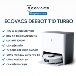 Robot hút bụi lau nhà Ecovacs Deebot T10 Turbo - Tự động giặt giẻ lau